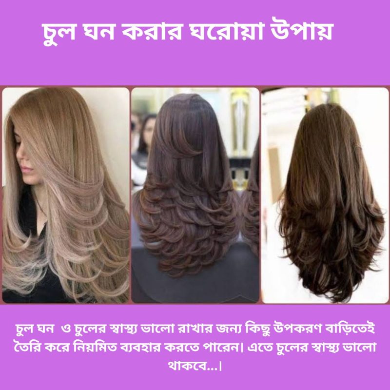 চুল ঘন করার ঘরোয়া উপায়