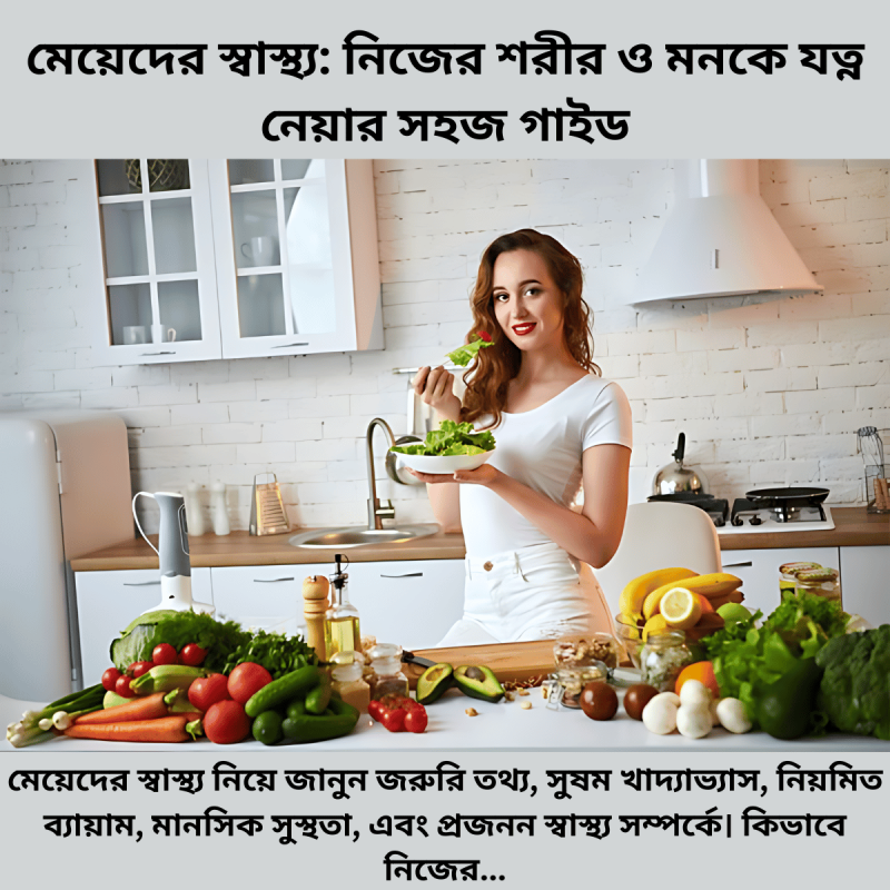 মেয়েদের স্বাস্থ্য নিজের শরীর ও মনকে যত্ন নেয়ার সহজ গাইড (1)